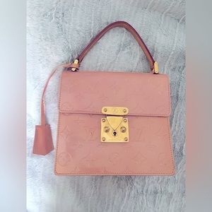 Authentic Louis Vuitton Vintage Vernis Spring Street Bag Baby Pink